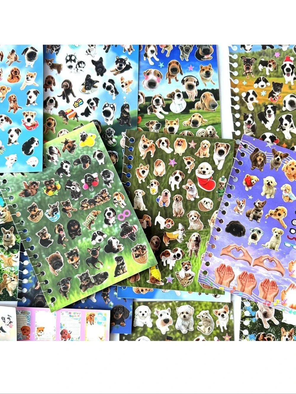 Collection Sticker Puppy Notebook - Pink
